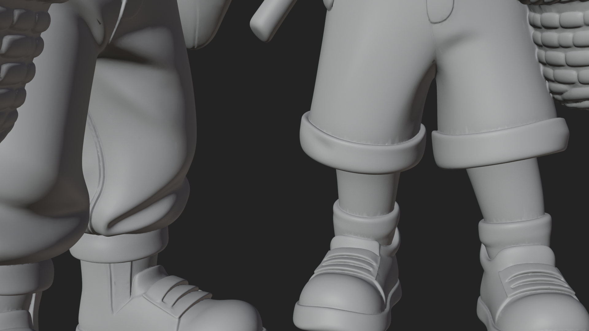 Children with Egg Baskets Statue Design 3 3D Print Model 3D Model