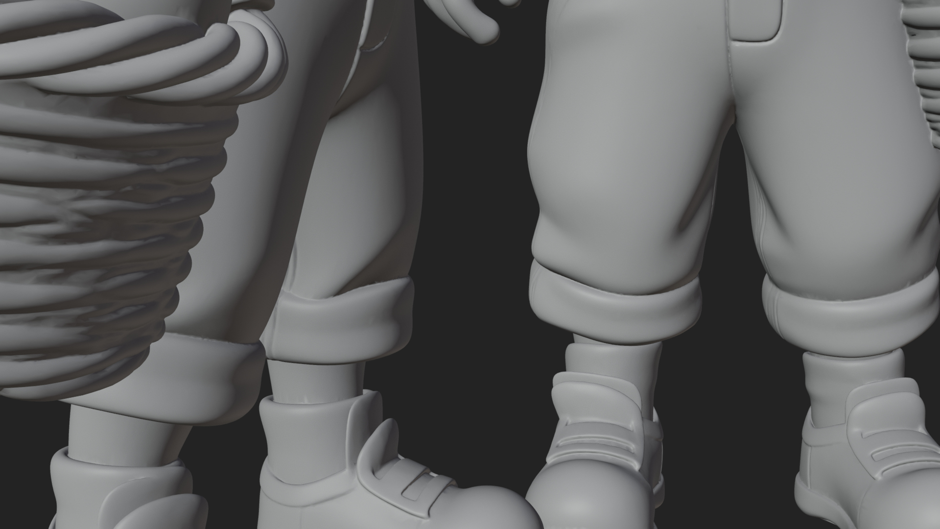 Children with Egg Baskets Statue Design 4 3D Print Model 3D Model