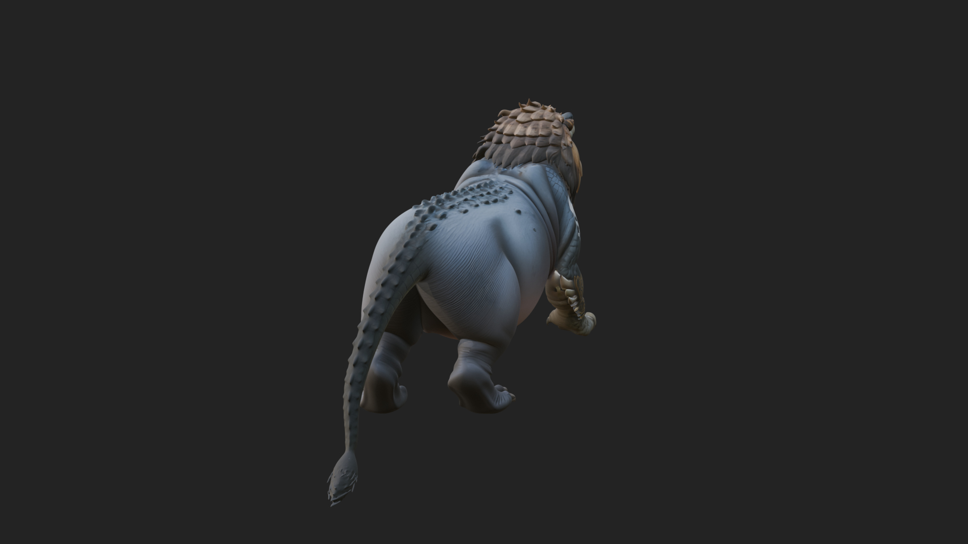 Chimera Mythical Beast Statue Design 13 3D Print Model 3D Model