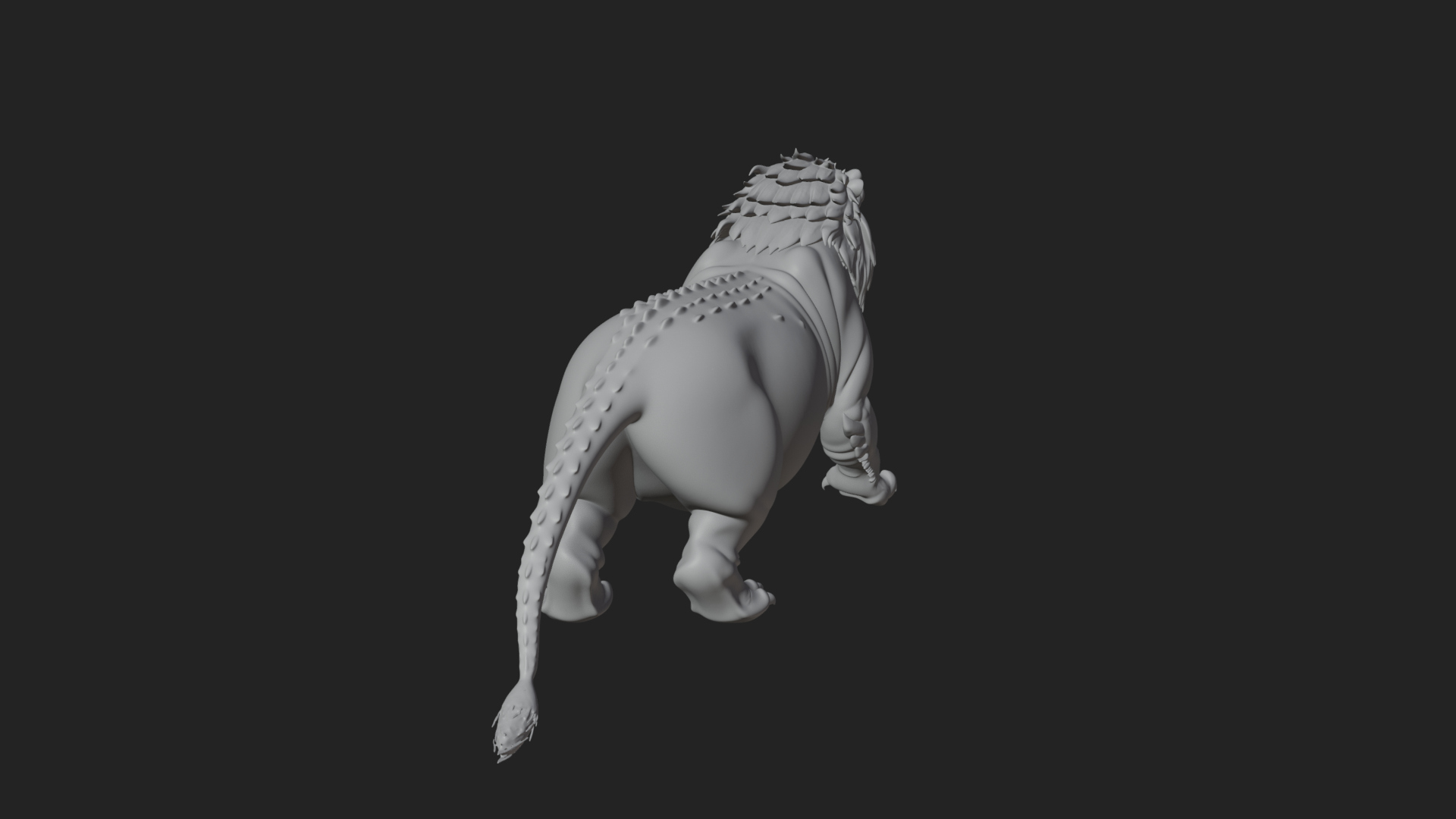 Chimera Mythical Beast Statue Design 13 3D Print Model 3D Model