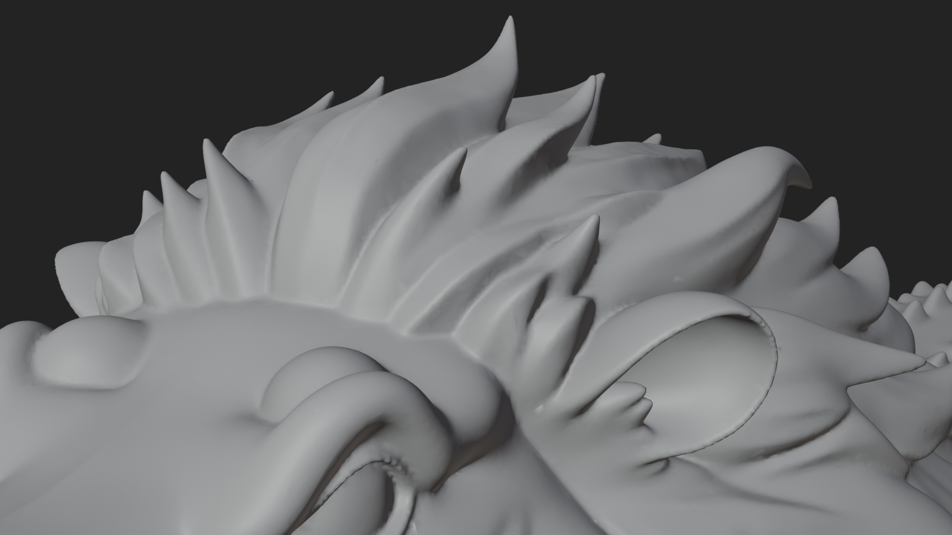 Chimera Mythical Beast Statue Design 13 3D Print Model 3D Model