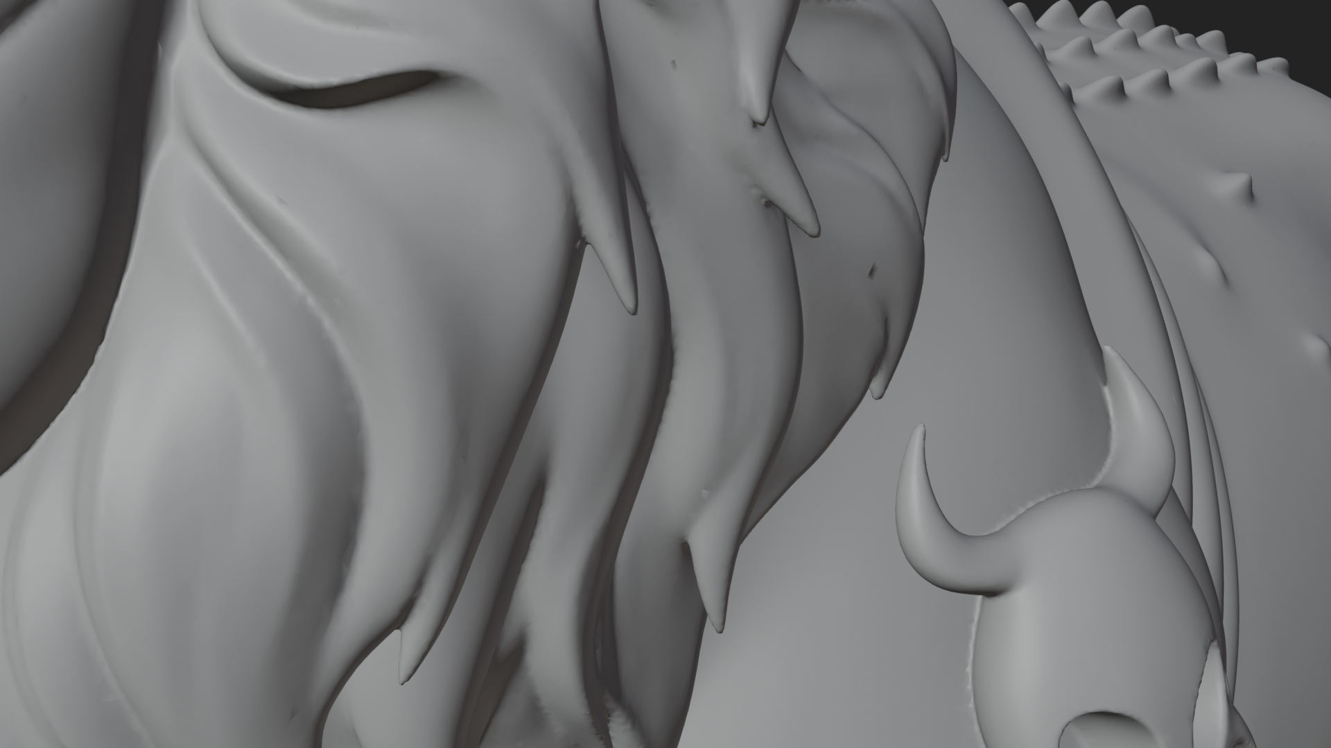 Chimera Mythical Beast Statue Design 13 3D Print Model 3D Model