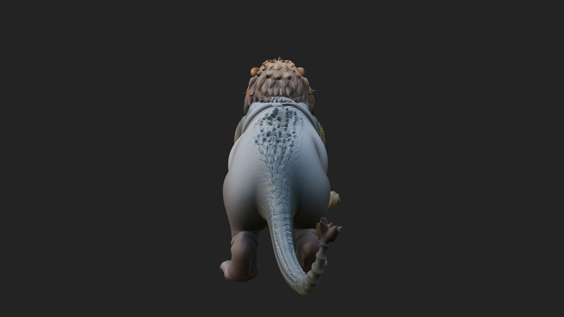 Chimera Mythical Beast Statue Design 14 3D Print Model 3D Model