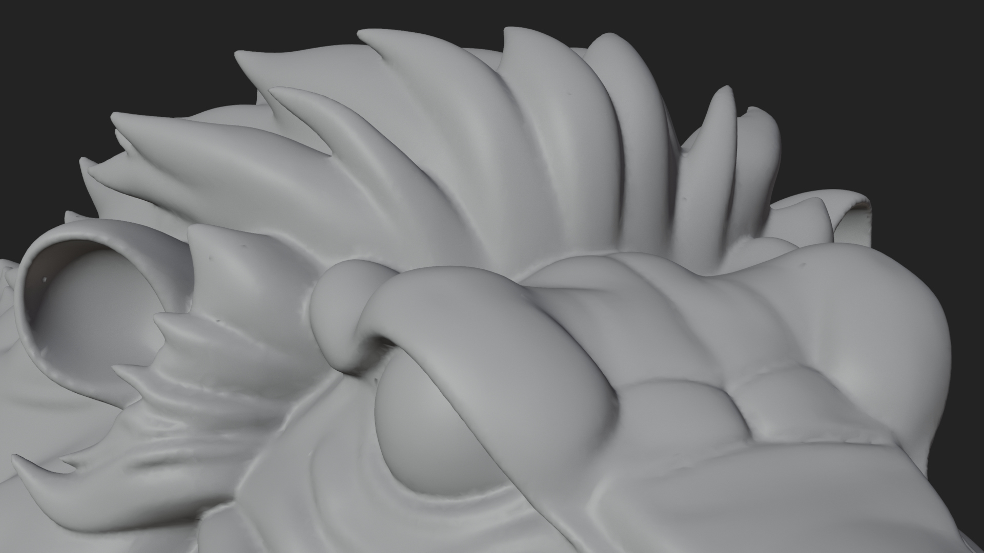 Chimera Mythical Beast Statue Design 16 3D Print Model 3D Model