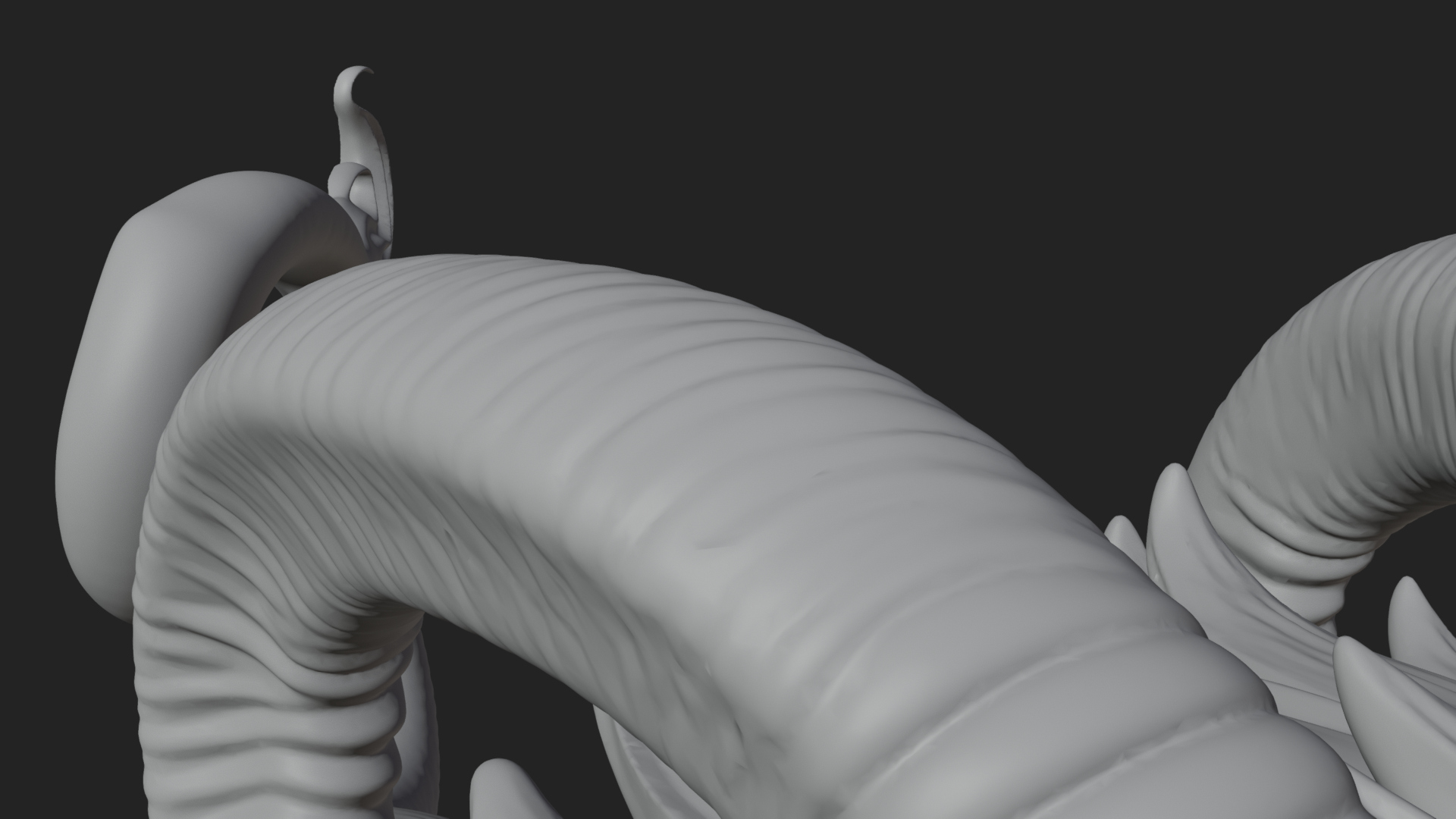 Chimera Mythical Beast Statue Design 6 3D Print Model 3D Model