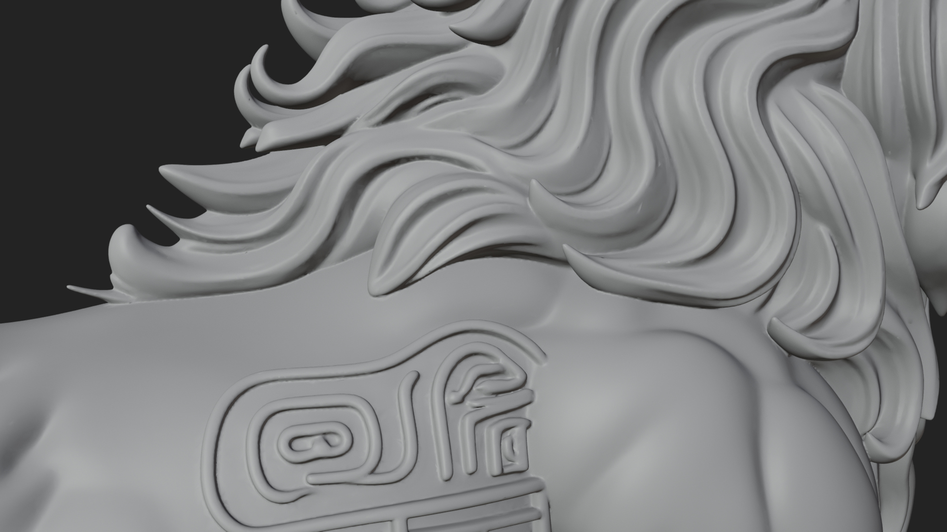 Chimera Mythical Beast Statue Design 9 3D Print Model 3D Model