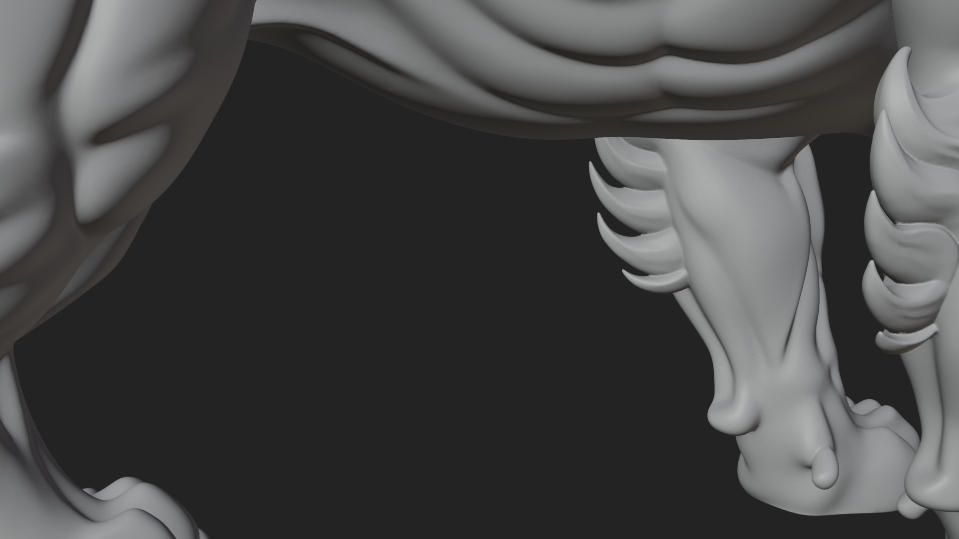 Chimera Mythical Beast Statue Design 9 3D Print Model 3D Model