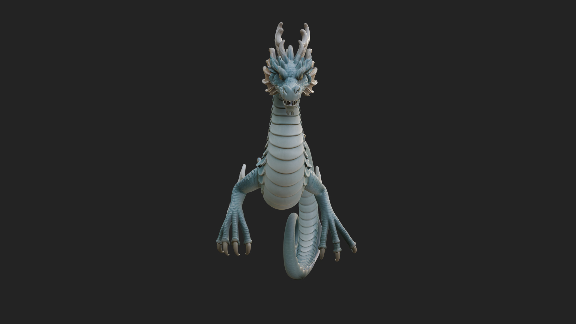 Chinese Dragon Statue Design 10 3D Print Model 3D Model
