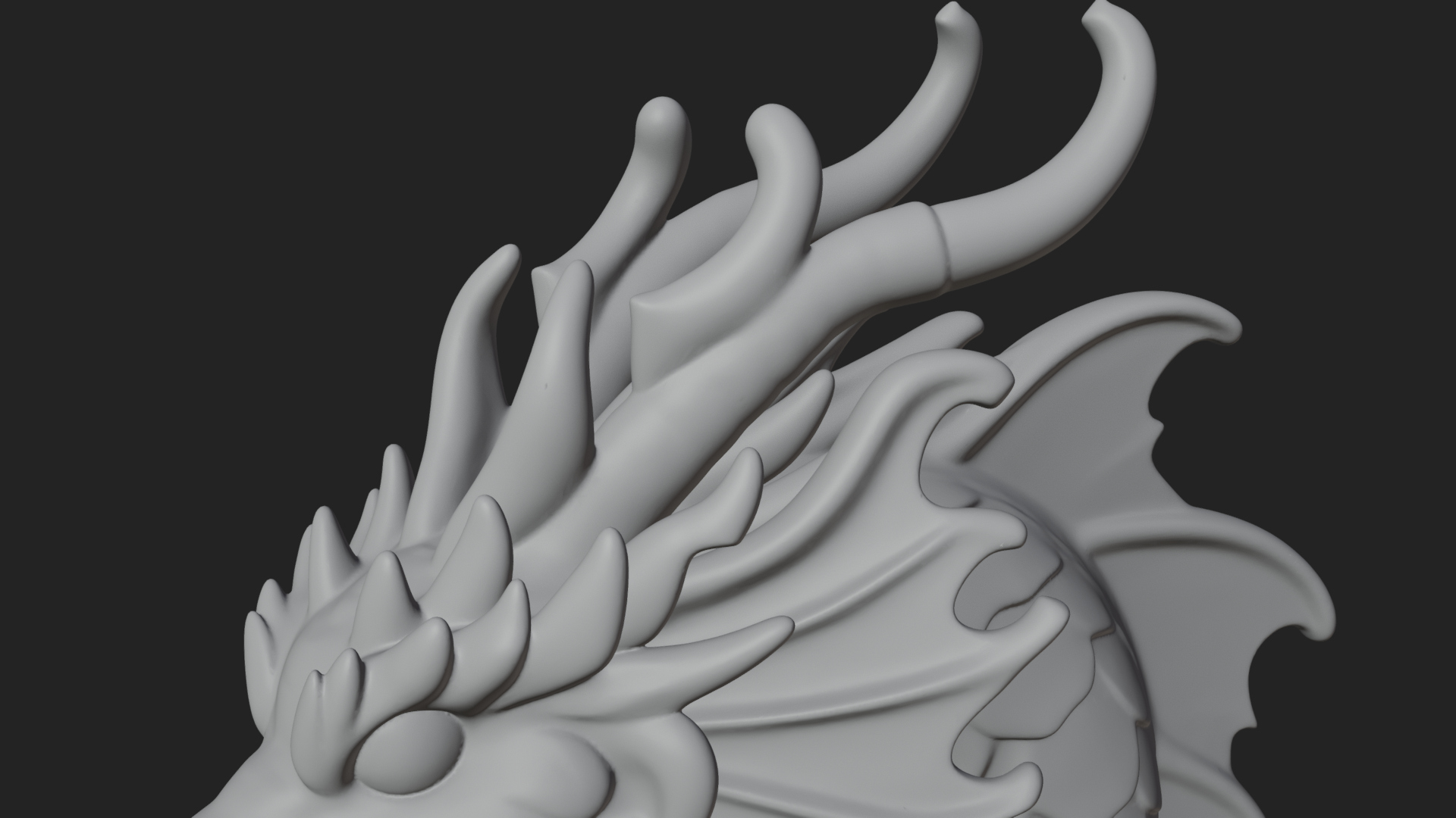 Chinese Dragon Statue Design 10 3D Print Model 3D Model