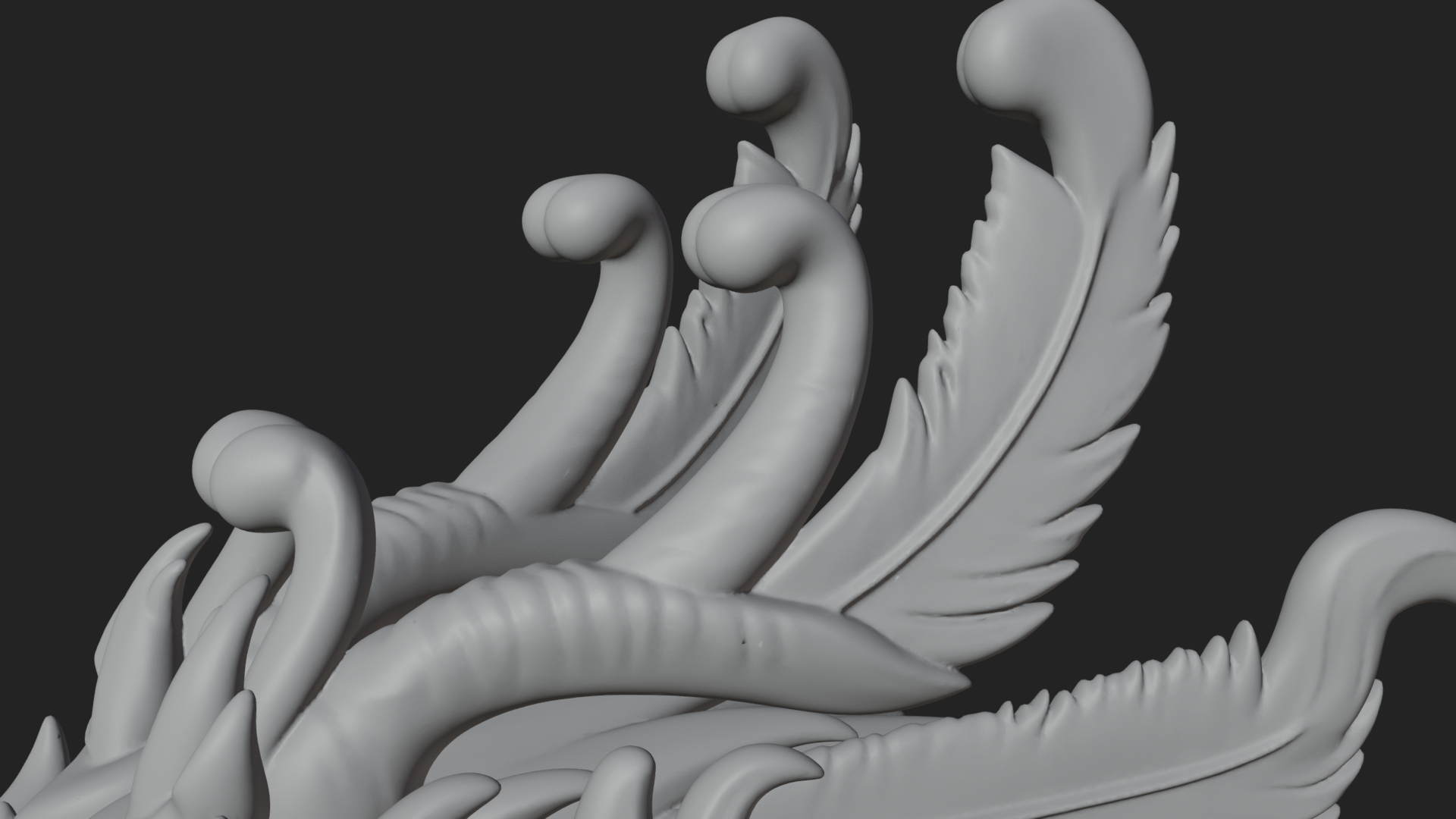 Chinese Dragon Statue Design 12 3D Print Model 3D Model