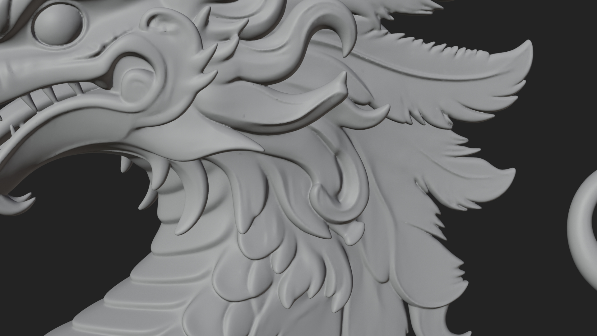 Chinese Dragon Statue Design 12 3D Print Model 3D Model