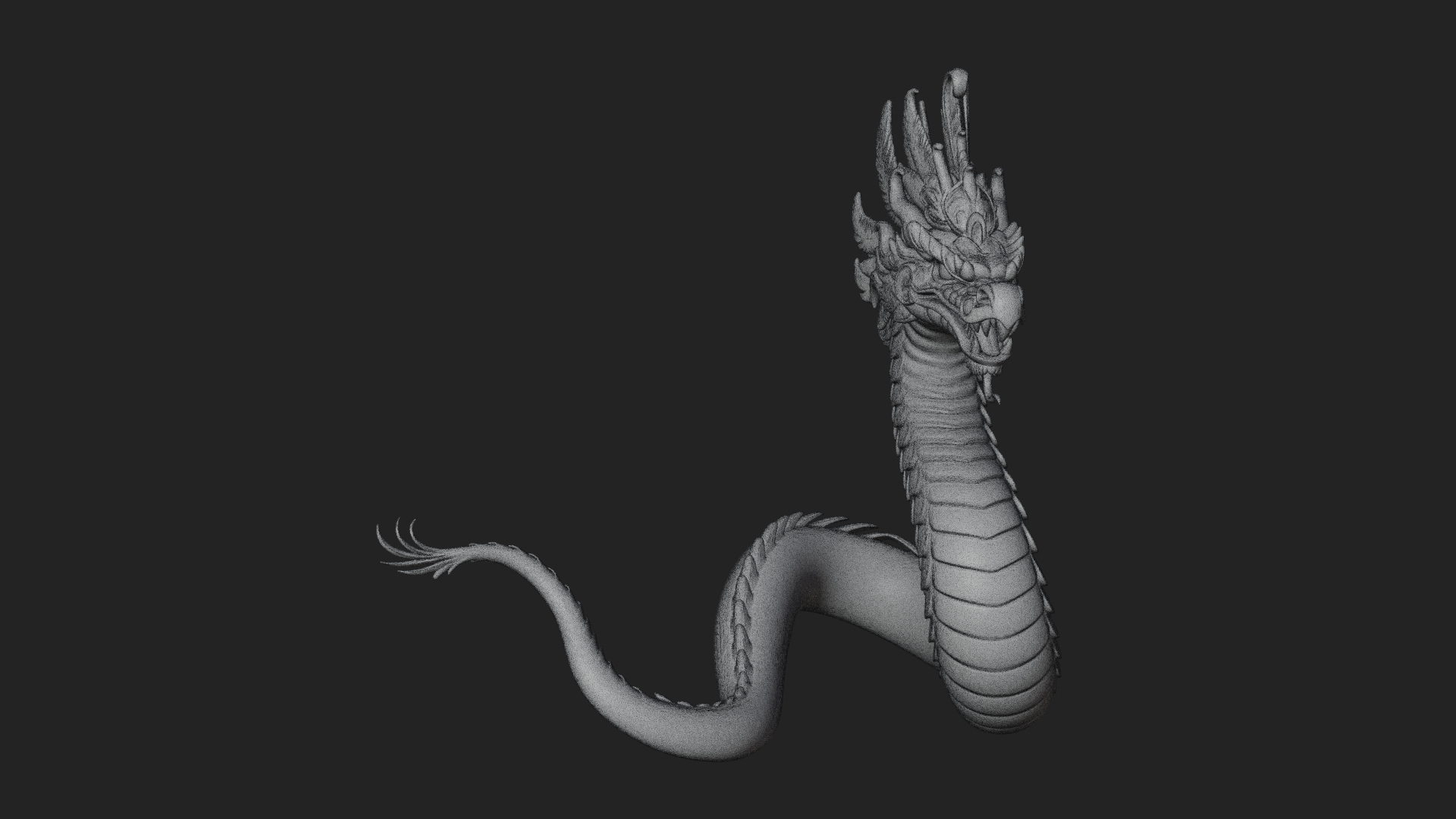 Chinese Dragon Statue Design 13 3D Print Model 3D Model