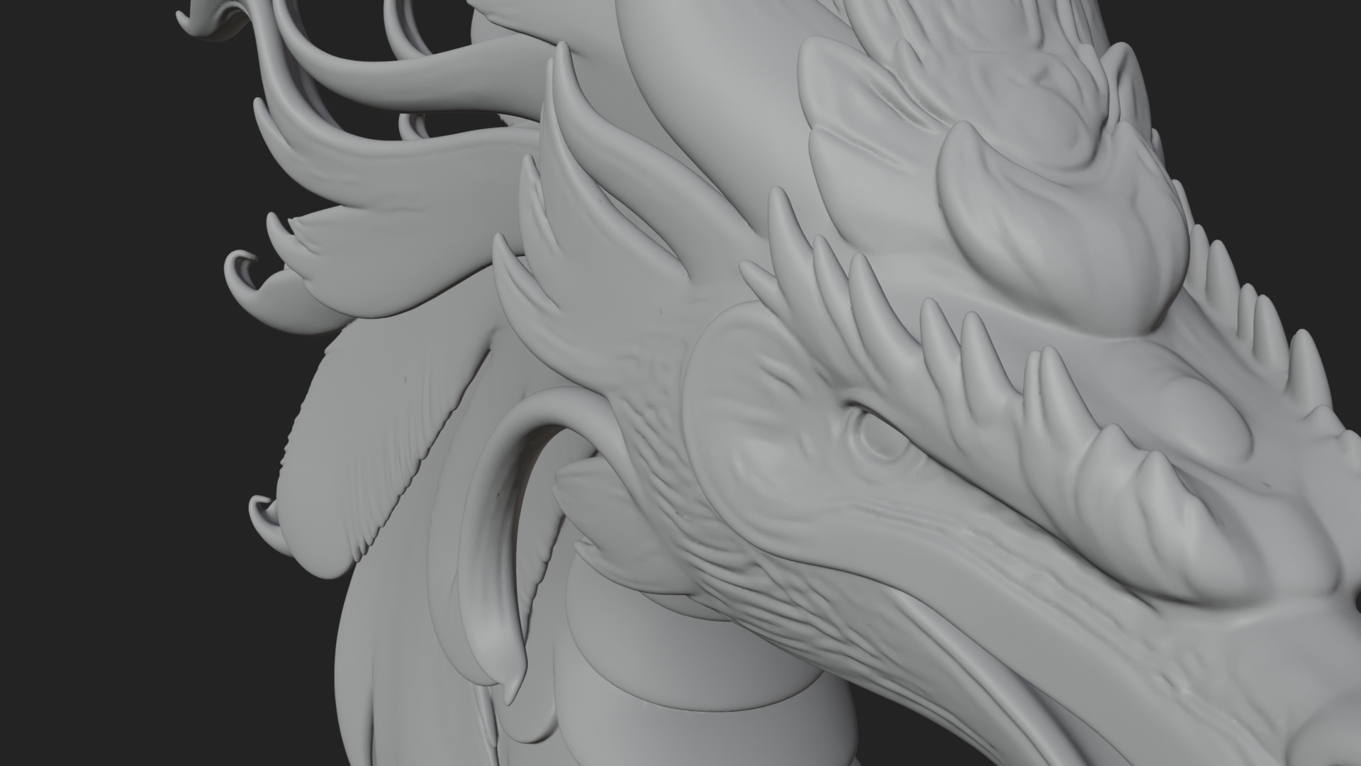 Chinese Dragon Statue Design 15 3D Print Model 3D Model