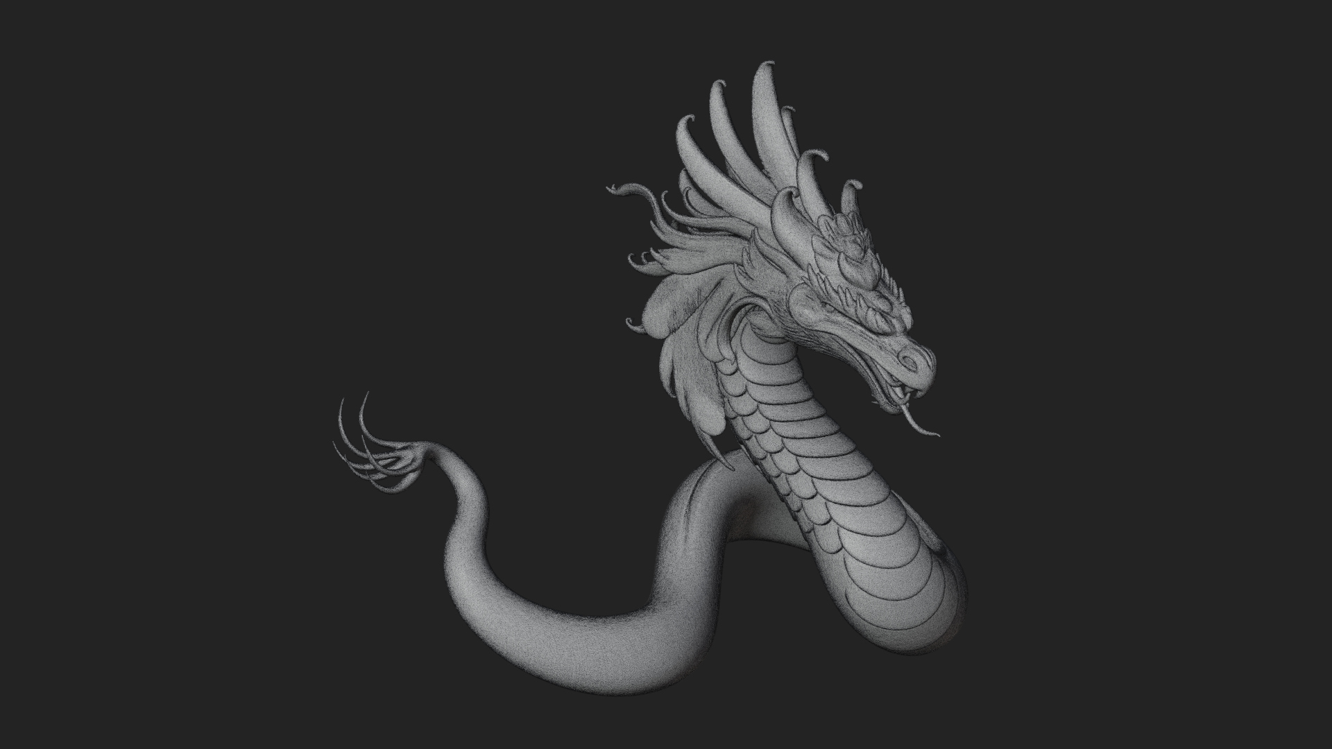 Chinese Dragon Statue Design 15 3D Print Model 3D Model