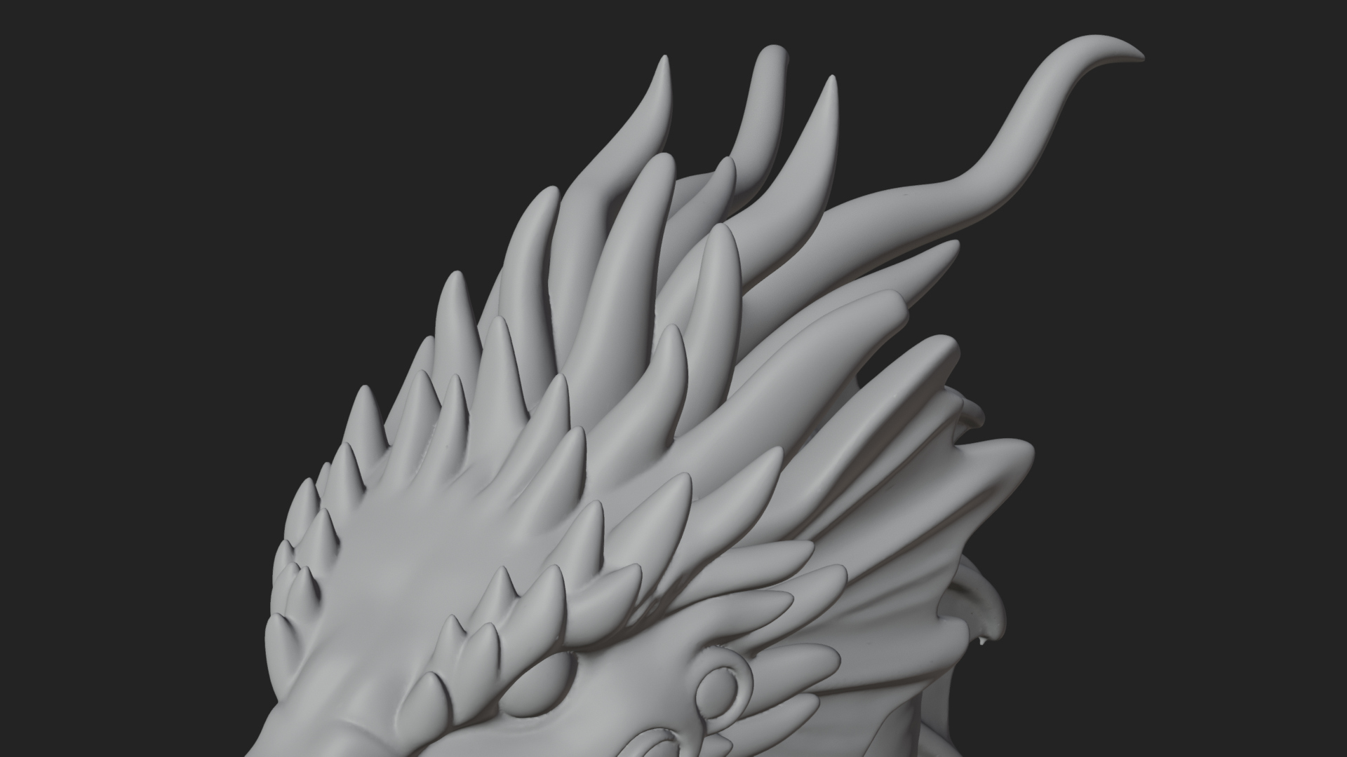 Chinese Dragon Statue Design 6 3D Print Model 3D Model