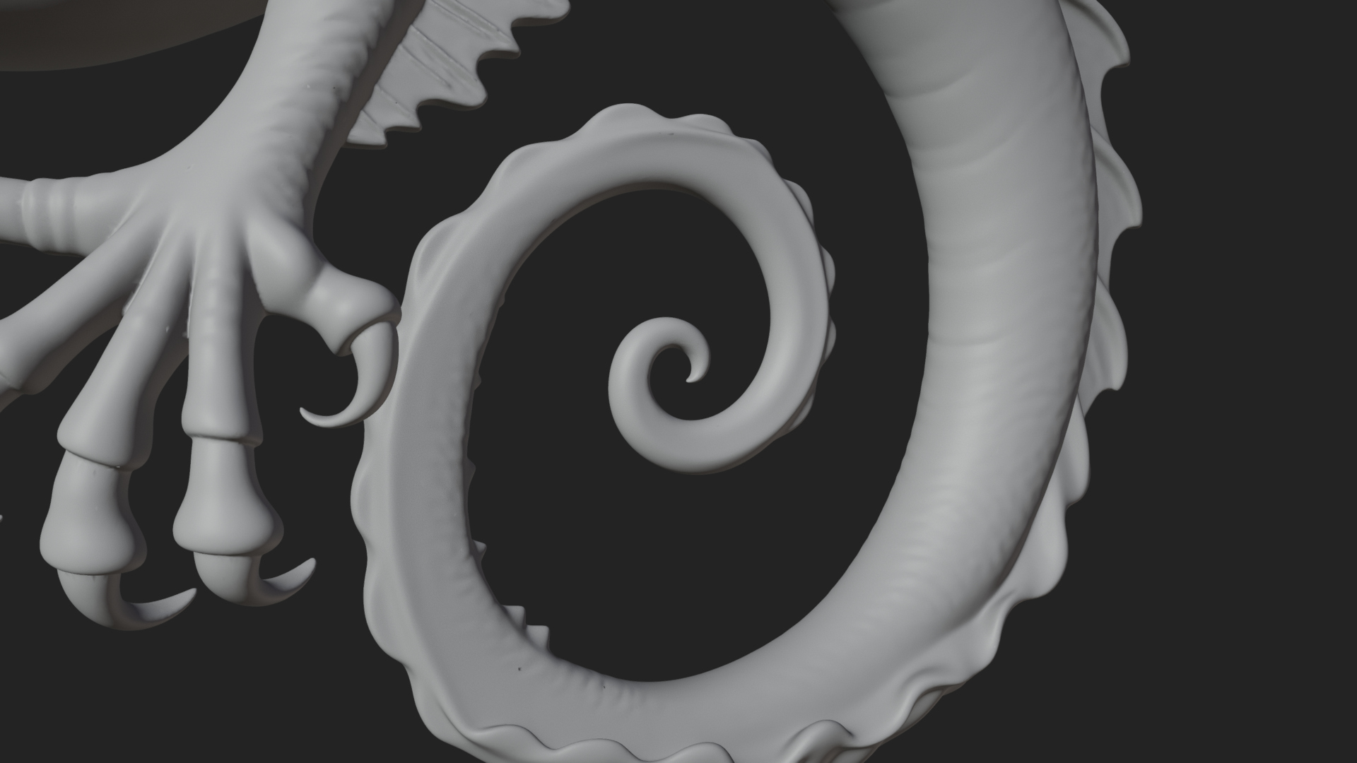 Chinese Dragon Statue Design 6 3D Print Model 3D Model