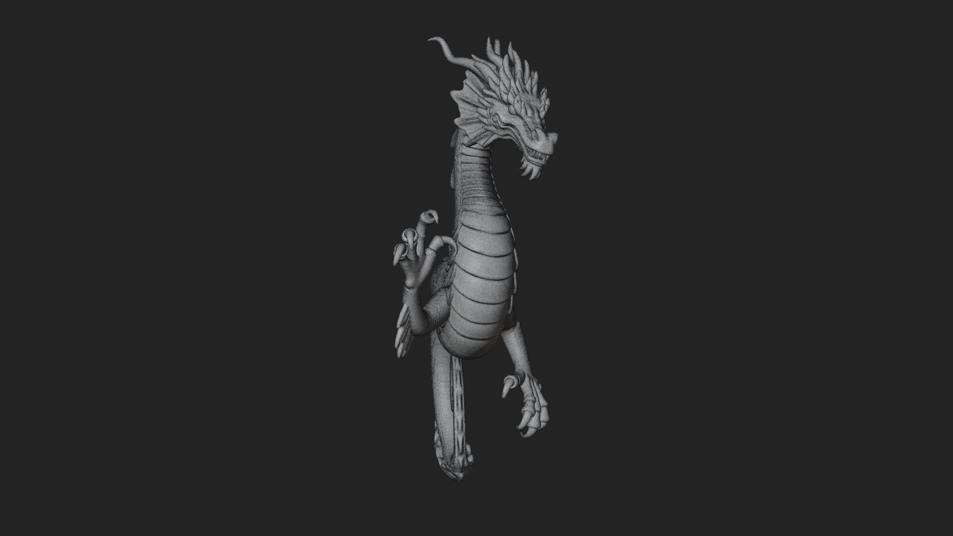 Chinese Dragon Statue Design 6 3D Print Model 3D Model