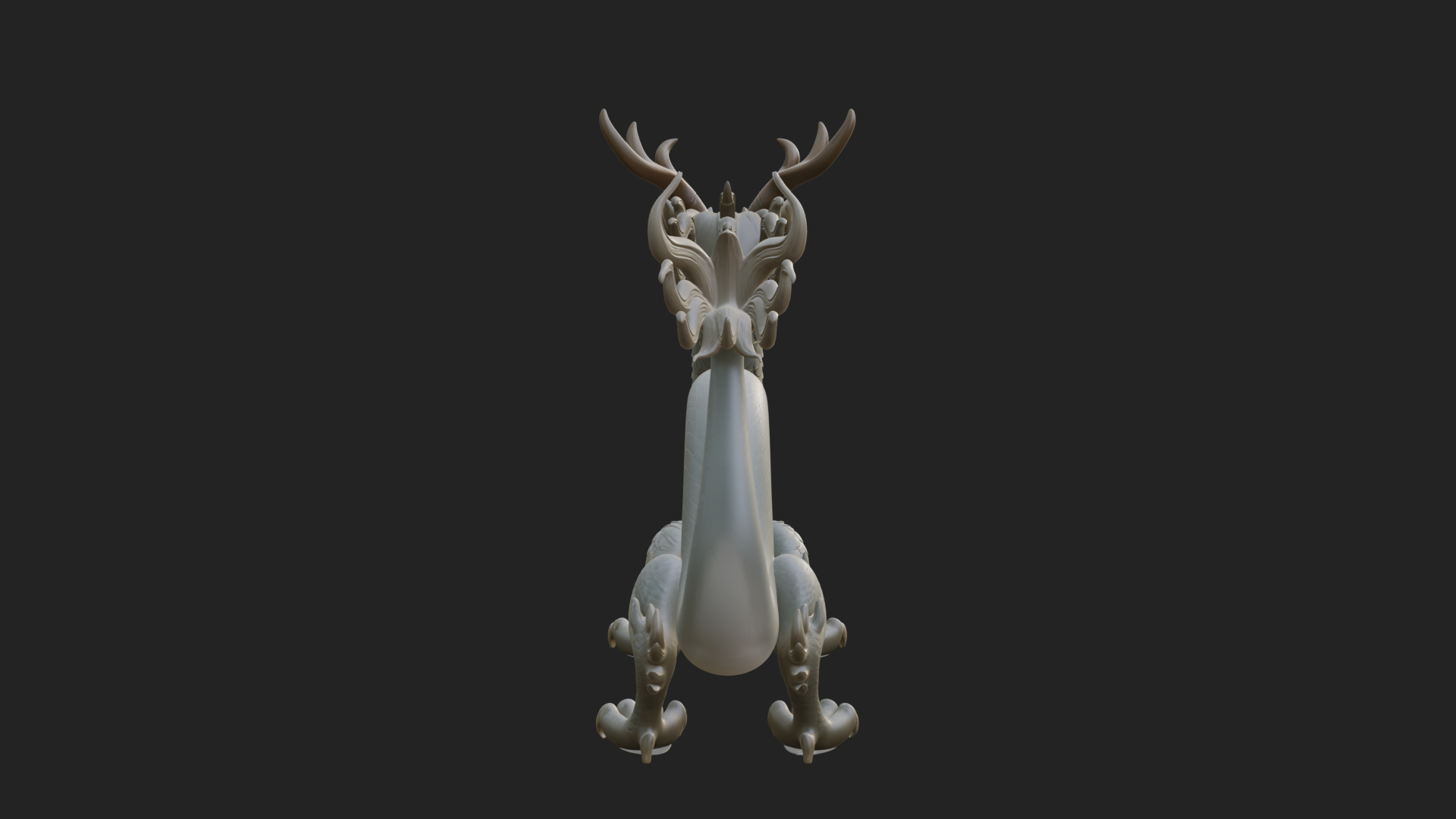 Chinese Dragon Statue Design 7 3D Print Model 3D Model