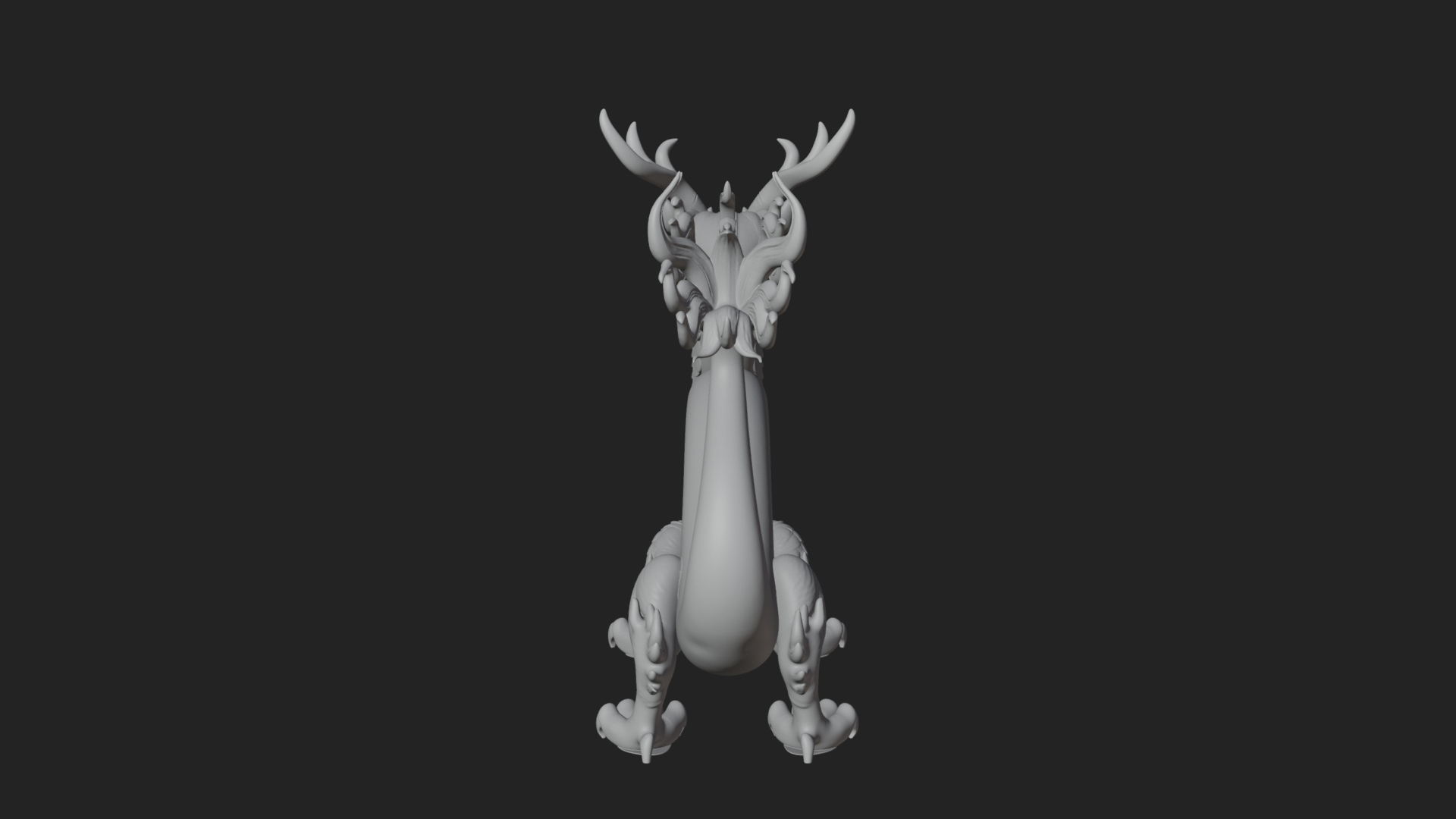 Chinese Dragon Statue Design 7 3D Print Model 3D Model