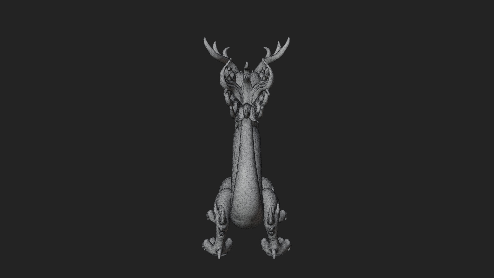 Chinese Dragon Statue Design 7 3D Print Model 3D Model