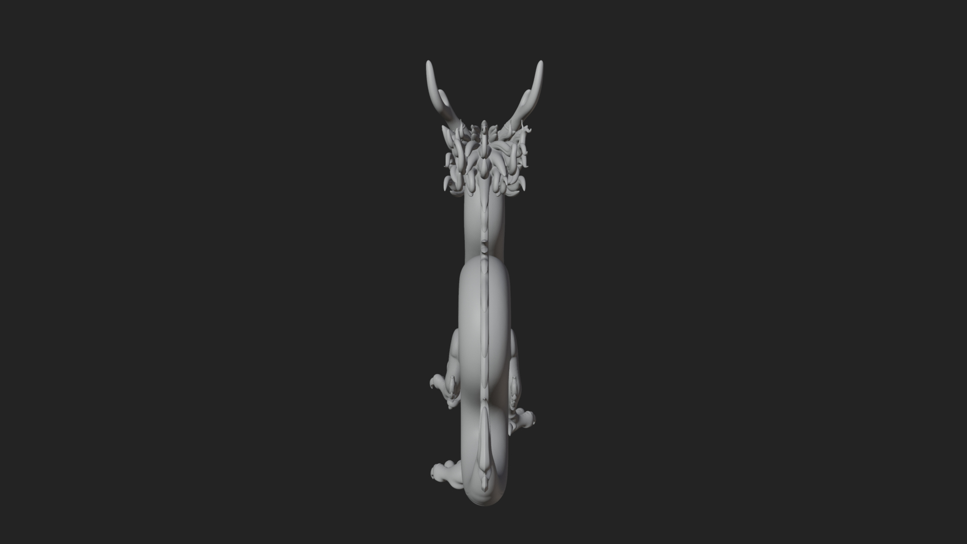 Chinese Dragon Statue Design 8 3D Print Model 3D Model