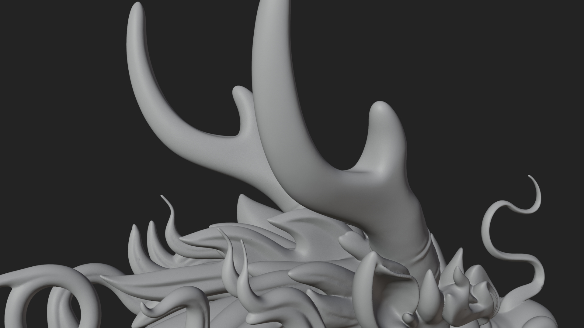 Chinese Dragon Statue Design 8 3D Print Model 3D Model