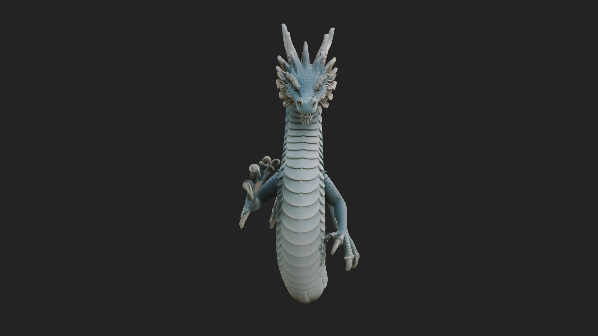Chinese Dragon Statue Design 9 3D Print Model 3D Model