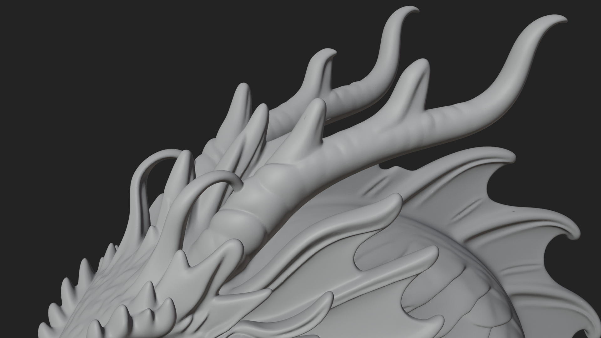 Chinese Dragon Statue Design 9 3D Print Model 3D Model