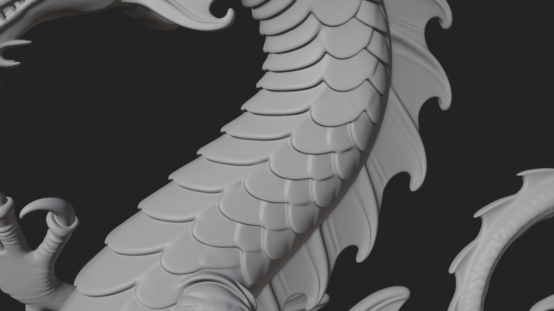 Chinese Dragon Statue Design 9 3D Print Model 3D Model