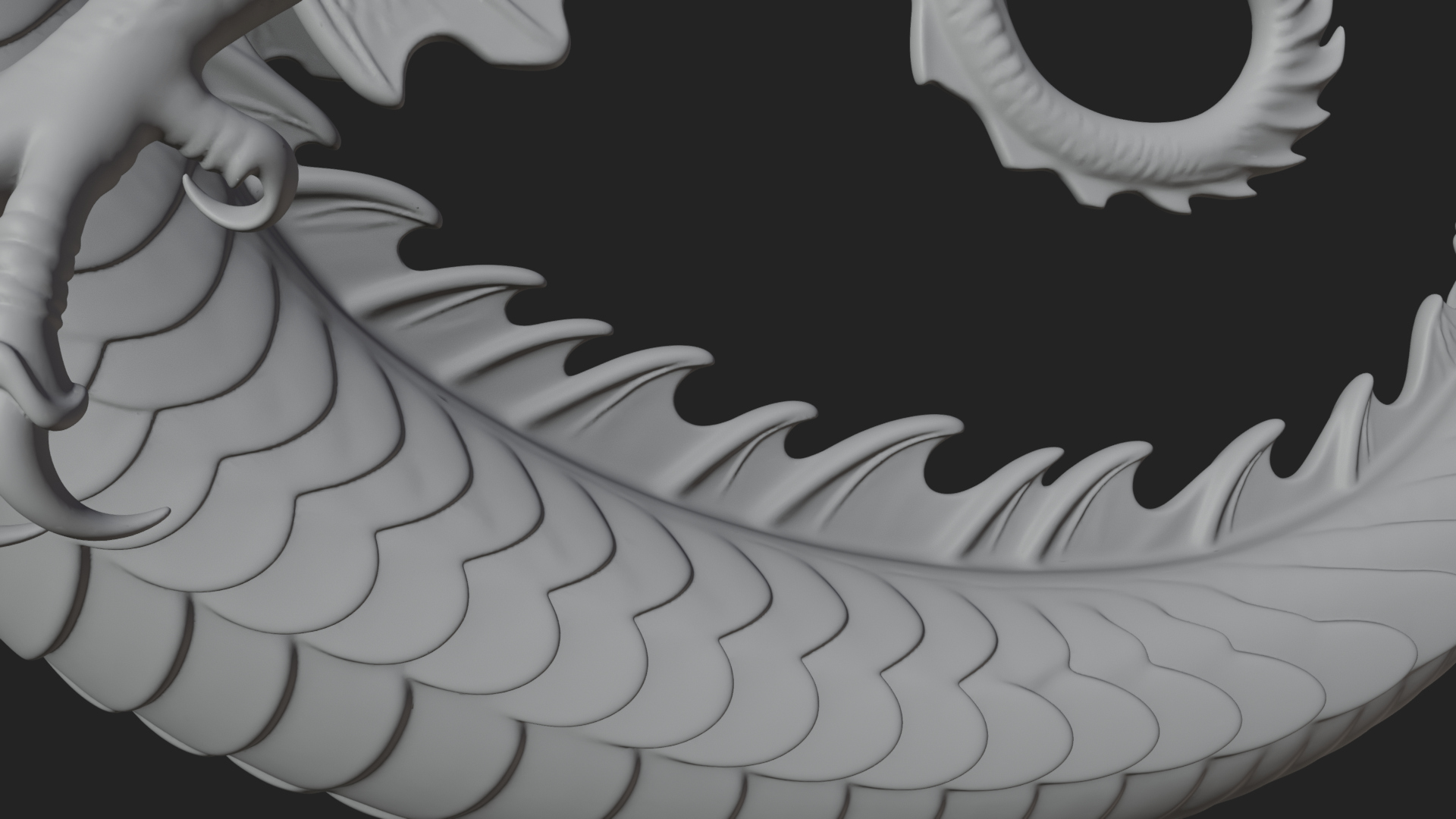 Chinese Dragon Statue Design 9 3D Print Model 3D Model