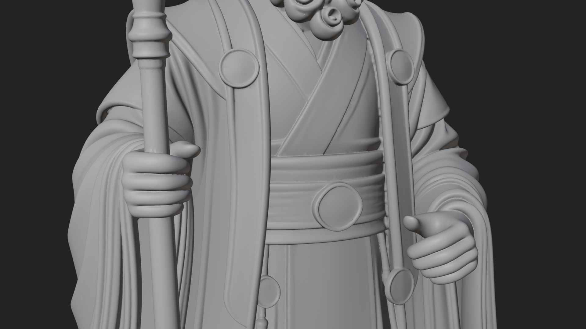 Chinese Emperor Statue Design 7 3D Print Model 3D Model