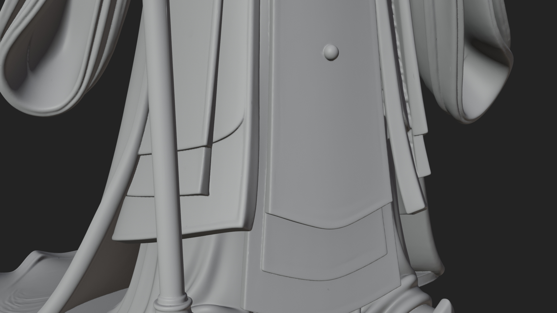 Chinese Emperor Statue Design 7 3D Print Model 3D Model