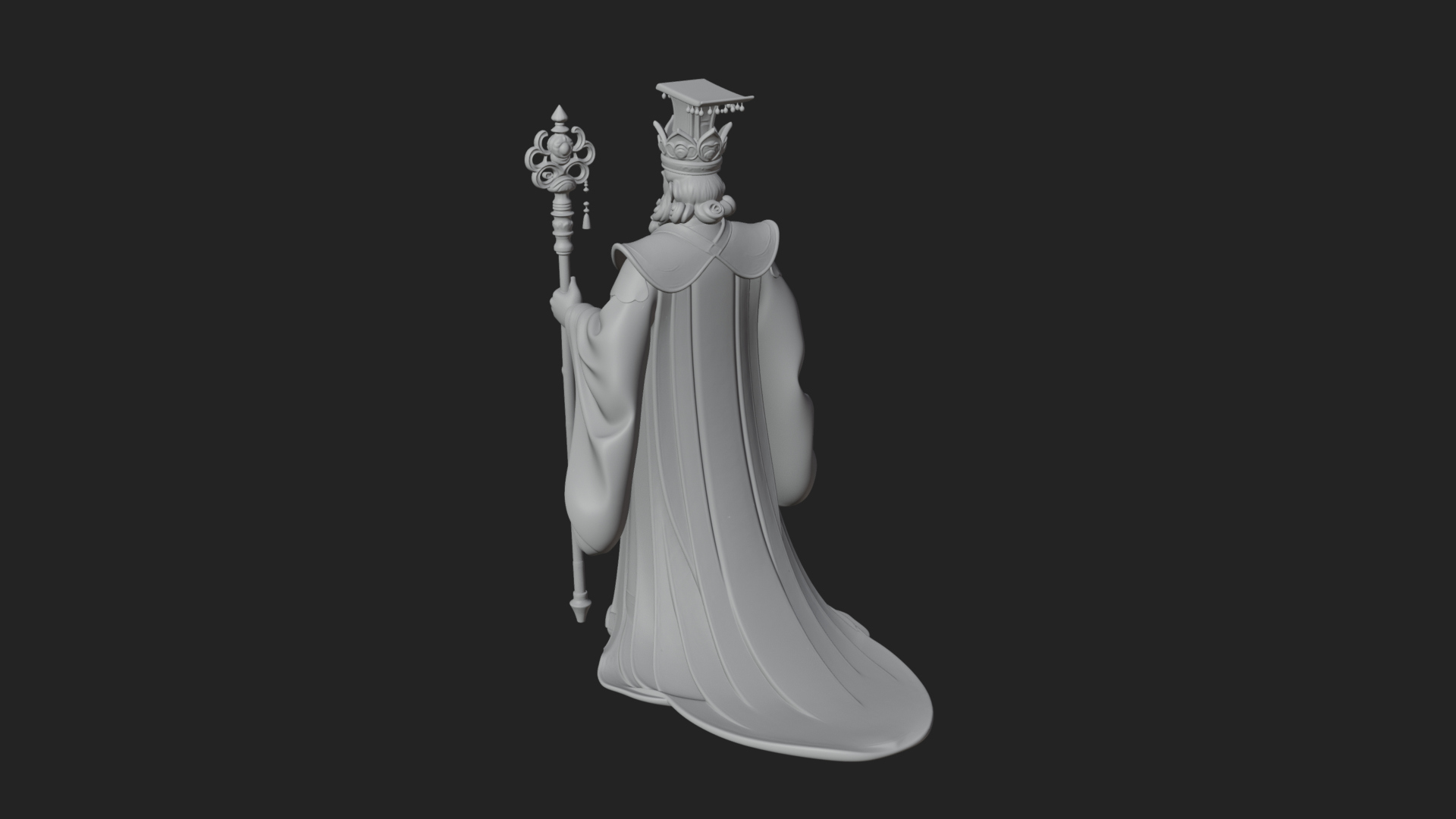 Chinese Emperor Statue Design 8 3D Print Model 3D Model