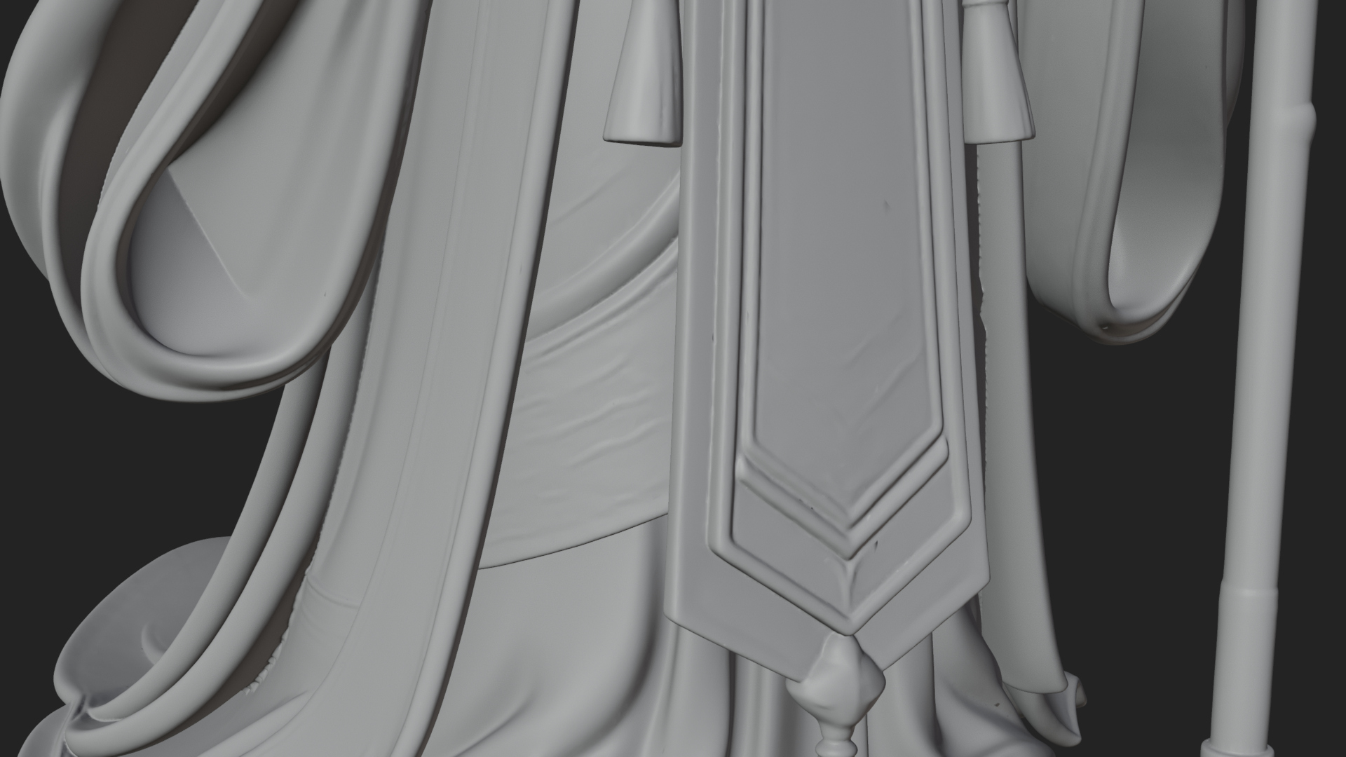 Chinese Emperor Statue Design 8 3D Print Model 3D Model