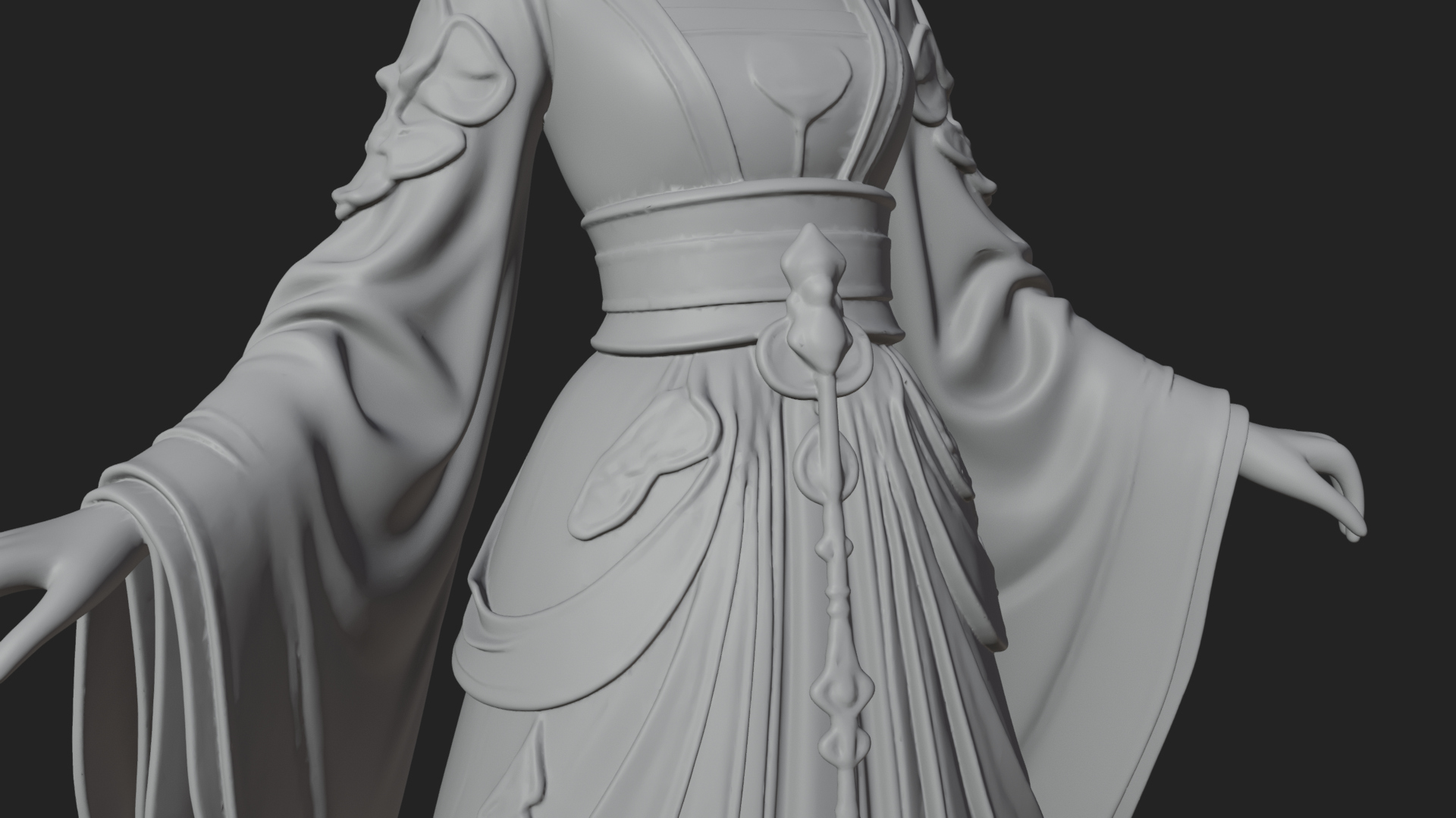 Chinese Empress Statue Design 16 3D Print Model 3D Model