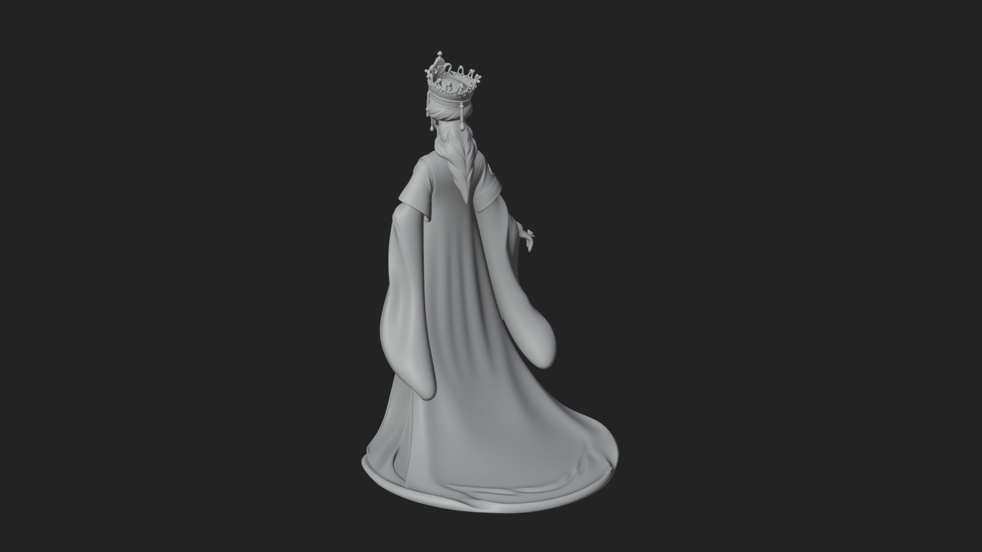 Chinese Empress Statue Design 17 3D Print Model 3D Model