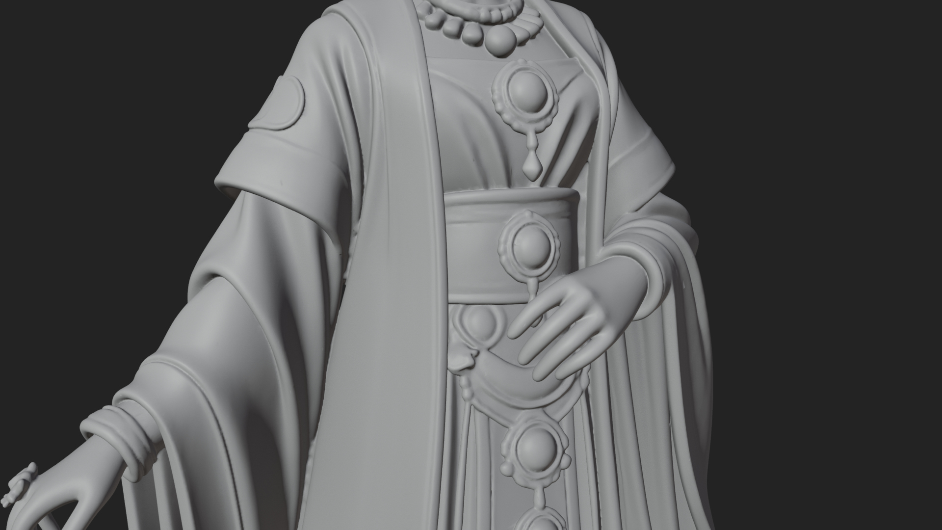 Chinese Empress Statue Design 17 3D Print Model 3D Model