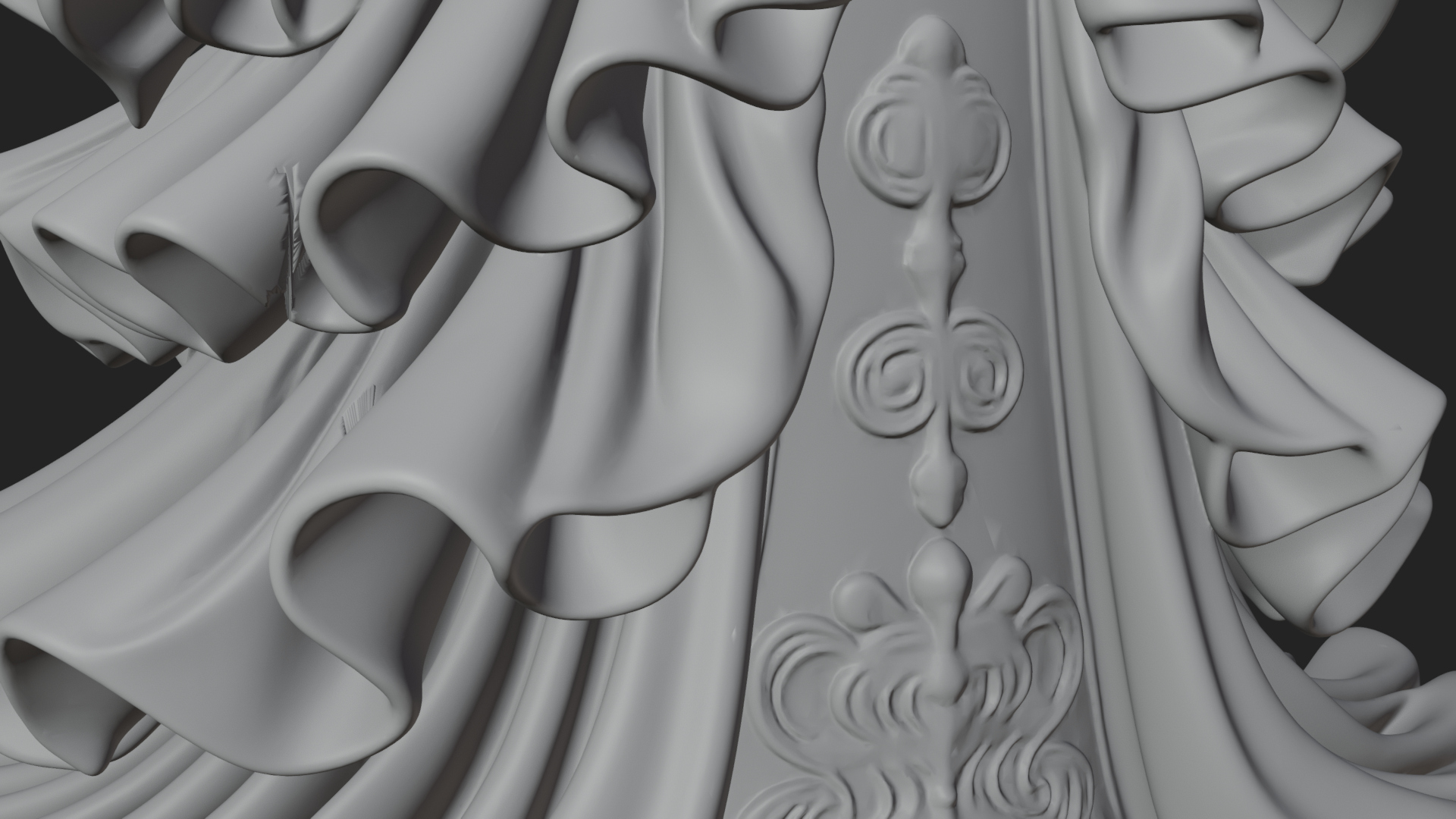 Chinese Empress Statue Design 19 3D Print Model 3D Model