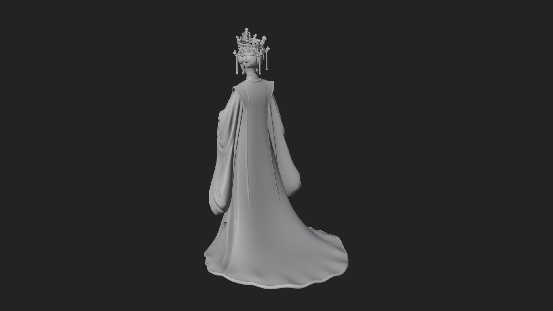 Chinese Empress Statue Design 22 3D Print Model 3D Model