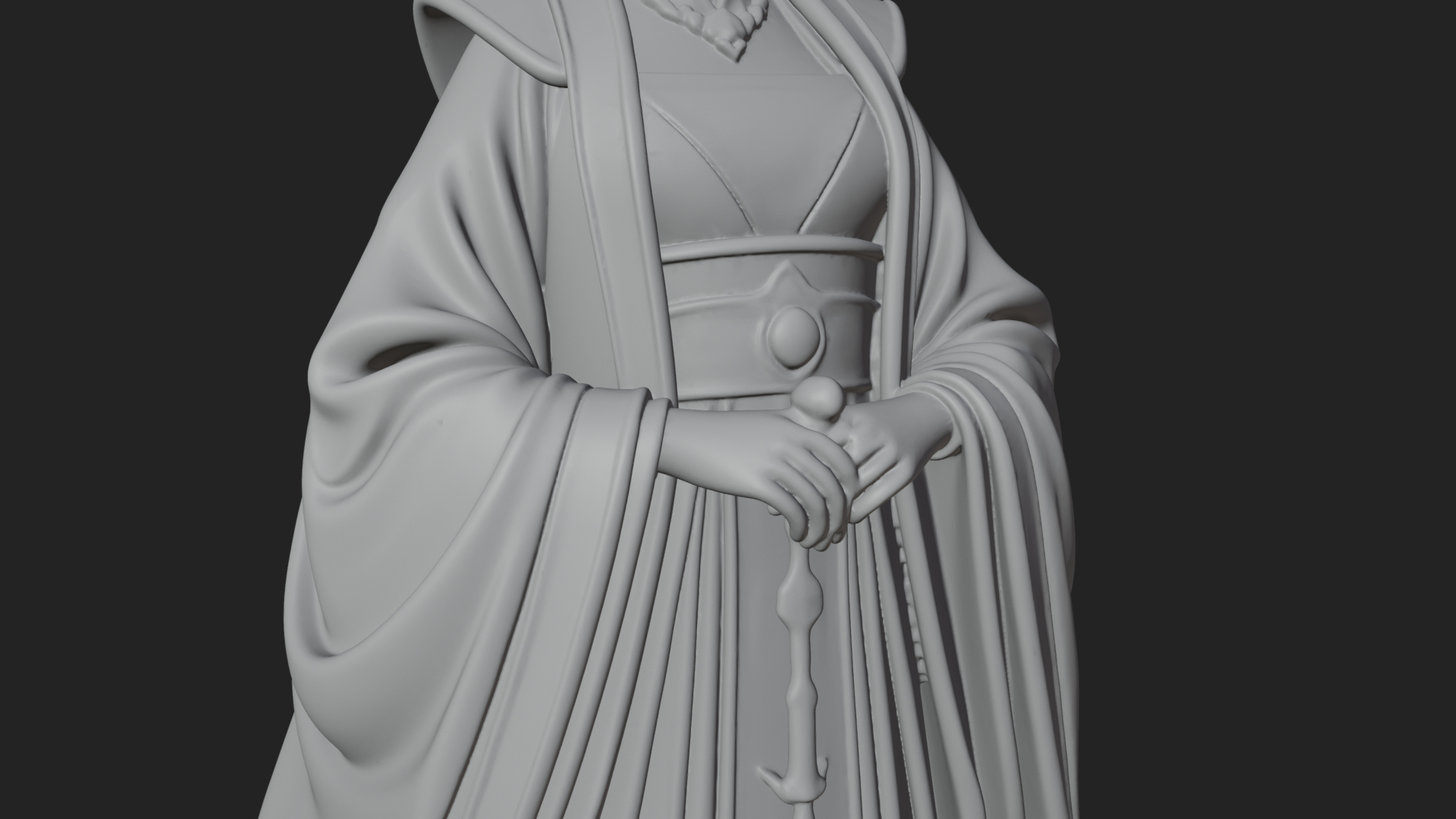 Chinese Empress Statue Design 22 3D Print Model 3D Model