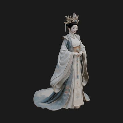 Chinese Empress Statue Design 22 3D Print Model