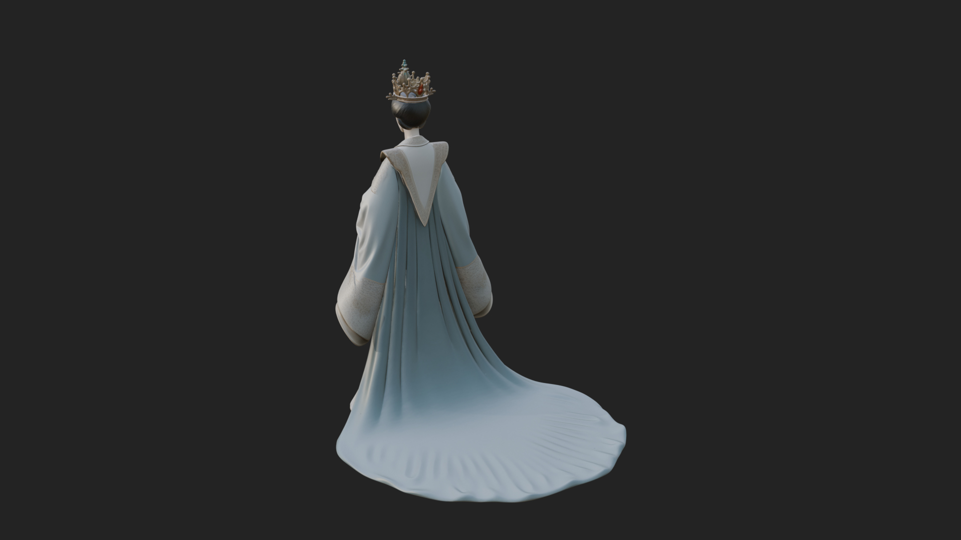 Chinese Empress Statue Design 23 3D Print Model 3D Model