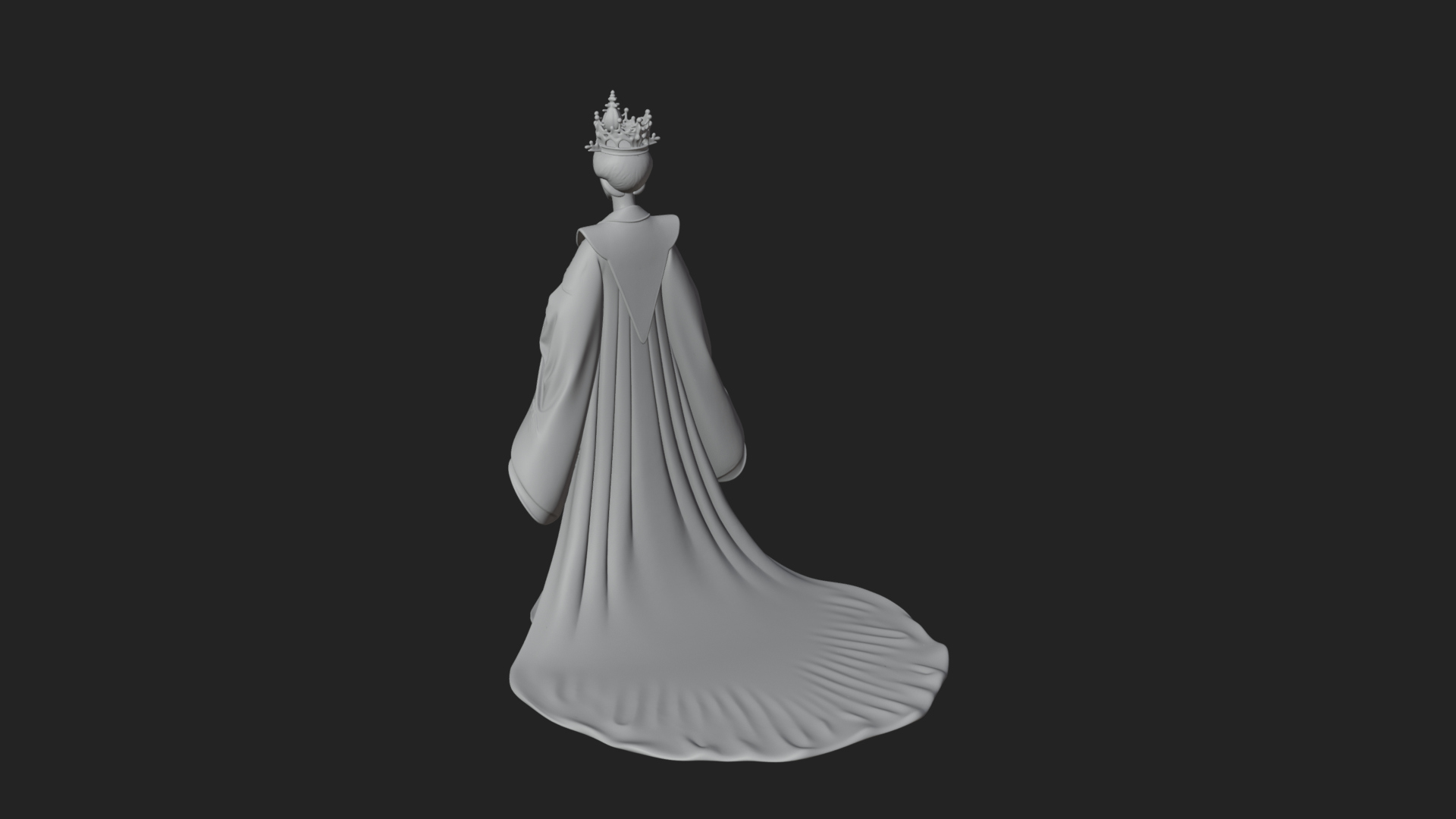 Chinese Empress Statue Design 23 3D Print Model 3D Model