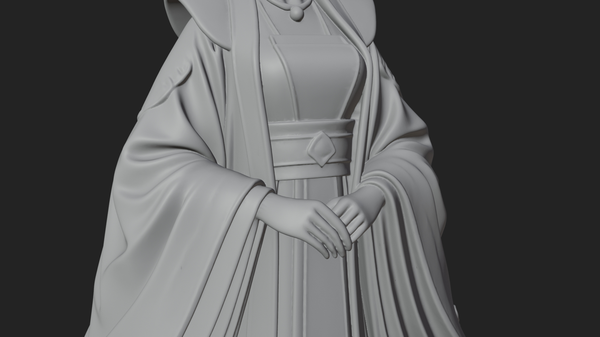 Chinese Empress Statue Design 23 3D Print Model 3D Model