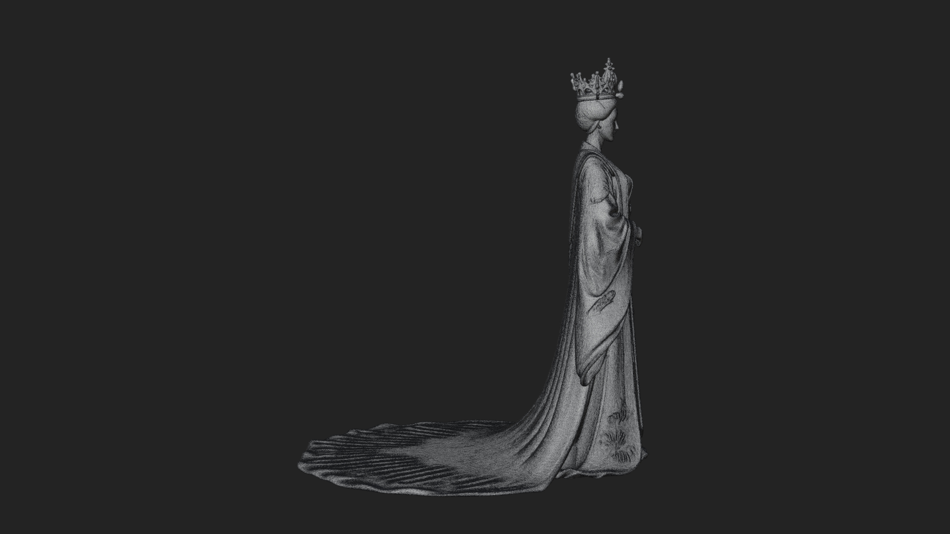 Chinese Empress Statue Design 23 3D Print Model 3D Model