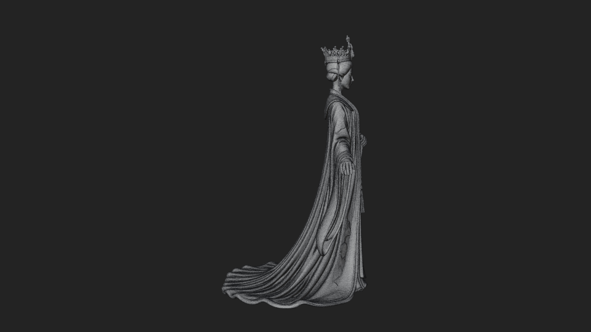 Chinese Empress Statue Design 24 3D Print Model 3D Model