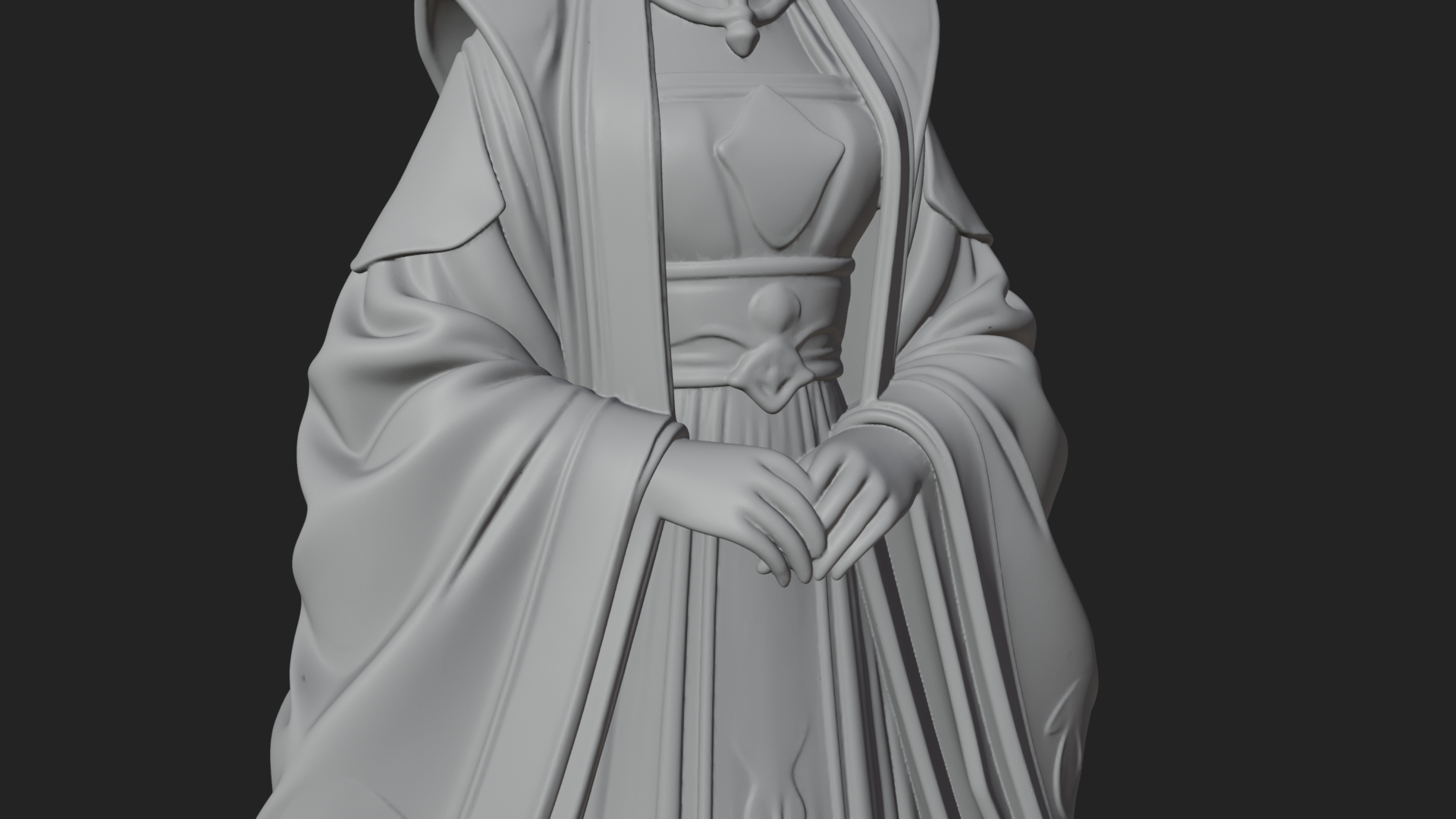 Chinese Empress Statue Design 25 3D Print Model 3D Model