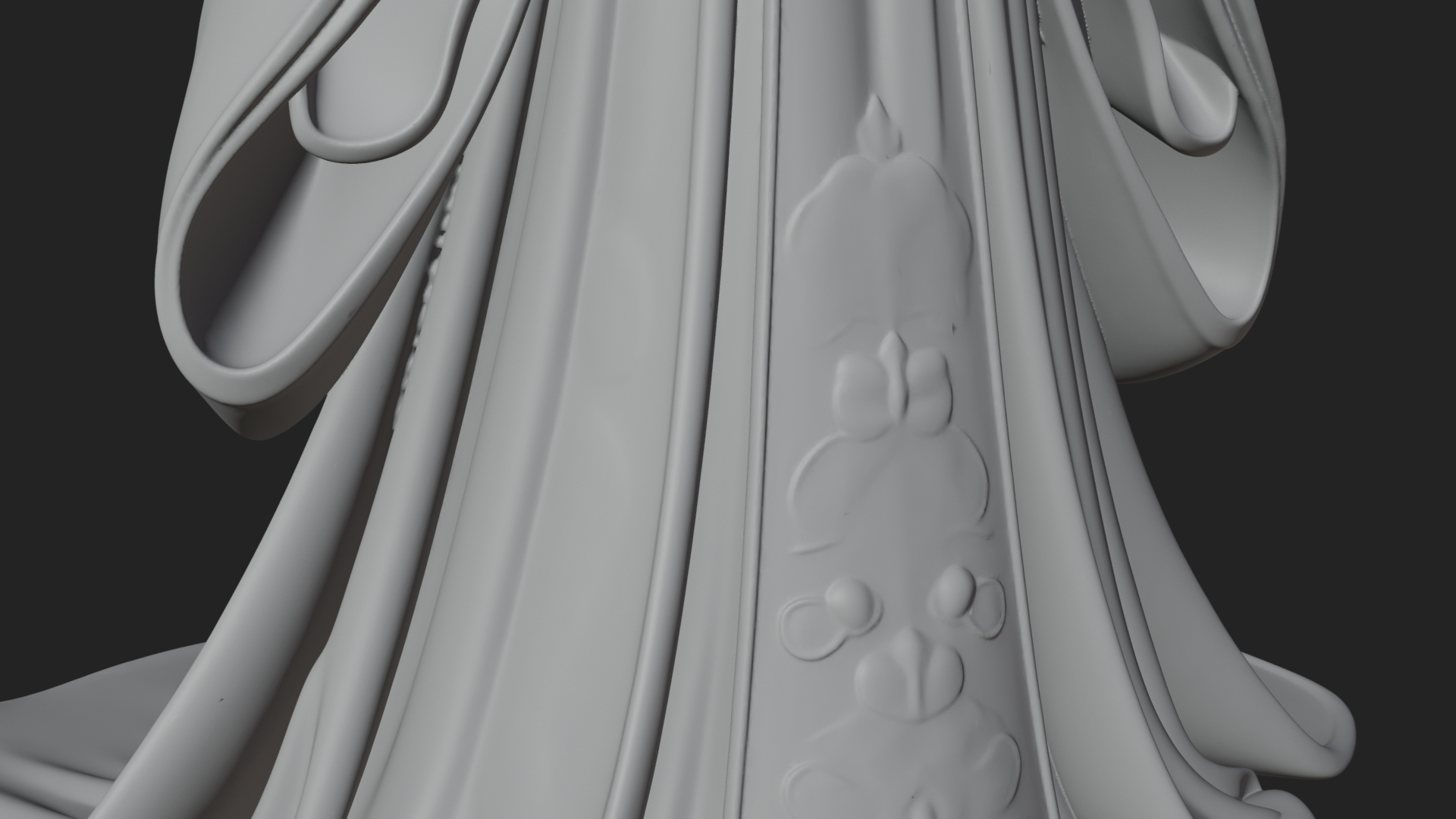 Chinese Empress Statue Design 25 3D Print Model 3D Model