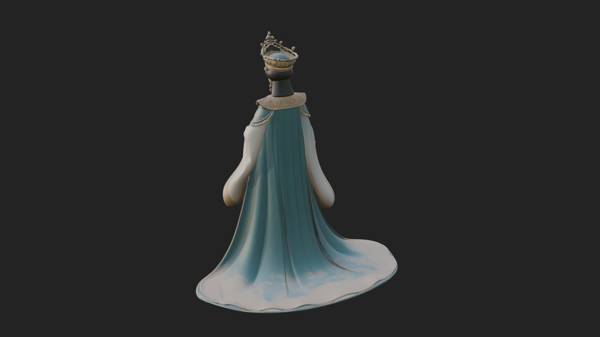 Chinese Empress Statue Design 26 3D Print Model 3D Model
