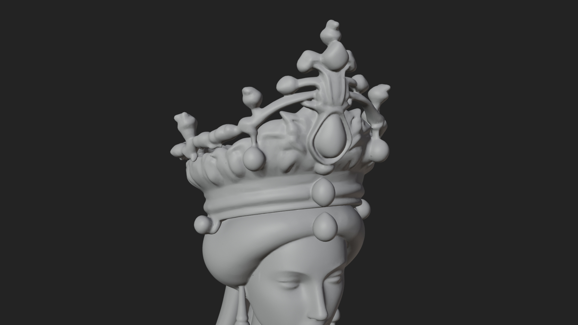 Chinese Empress Statue Design 26 3D Print Model 3D Model